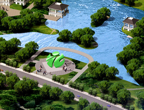 滨江公园带(图3)